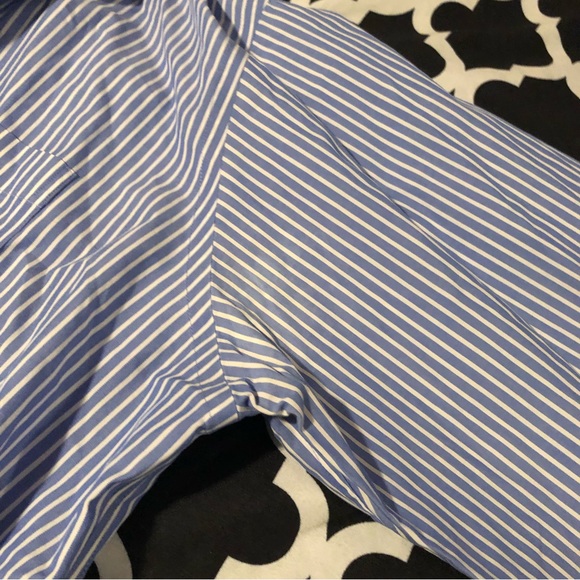 Brooks Brothers Shirt Size 16 1/2 - 4/5 Blue Striped Button Down Long Sleeve - Picture 3 of 5